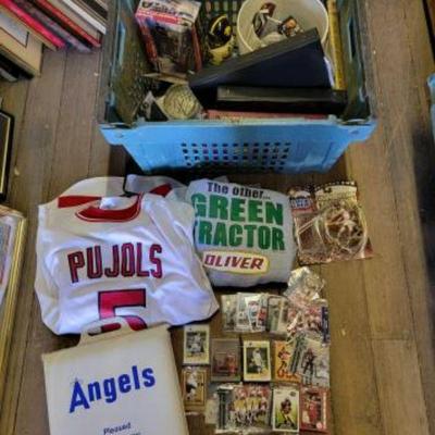 #10628 â€¢ Tote Of Signed Photos Cards, Patches & Figurines
