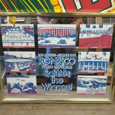 #10152 â€¢ Los Angeles Summer 1984 Ronrico Puerto Rican Rum Salites the Winners Frame
