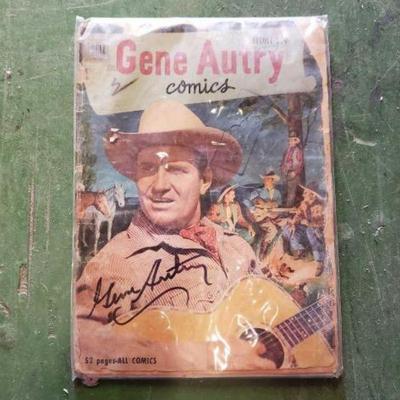 #6256 â€¢ SIGNED 1952 Gene Autry Comics
