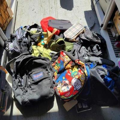 #2524 • Duffle Bags Backpacks and Camelbacks
