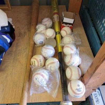 #10736 â€¢ Baseball Bats & Signed Baseballs

