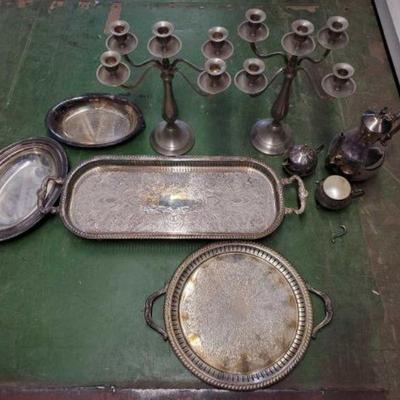 #6280 â€¢ Candleholders, Platters, Teapot and Teacups
