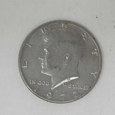 #1214 â€¢ 1972 Kennedy Half Dollar Coin
