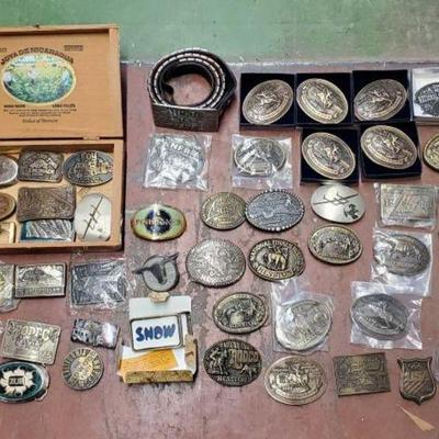 #6298 â€¢ Collection of Belt Buckles
