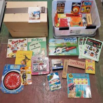 #6288 â€¢ Vintage Toys and Books in Original Packaging
