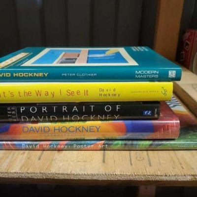 #10530 â€¢ 5 David Hockney SIGNED Books
