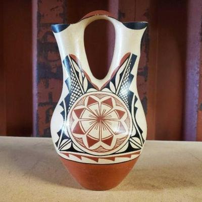 #6563 â€¢ Native American Wedding Vase by Artist
