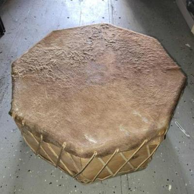 #2672 â€¢ Pow Wow Rawhide & Wood Drum
