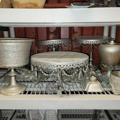 #6548 â€¢ Cake Plates, Vases, Candle Holders & Floral Wall Decor
