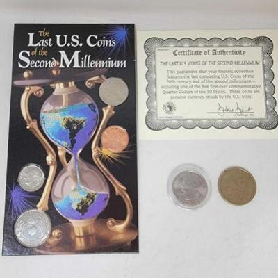 #1228 â€¢ 1999 Coin Collection, 2000 Sacagawea Coin & 2001 Quarter
