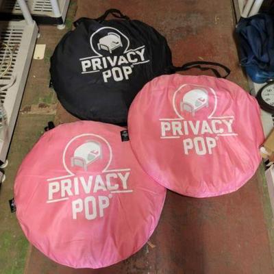 #6500 â€¢ (3) Privacy Pop Bed Tents
