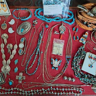 Sterling silver Native American jewelry 