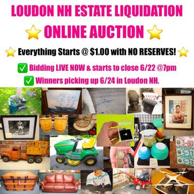 603 ESTATE SALES
AUCTIONS IN NEW HAMPSHIRE