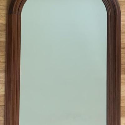 Antique Victorian mirror in walnut frame