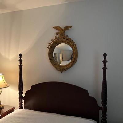 This item is available for PRESALE.  Please text photo to 760-668-0554 to purchase
Regency Style Convex Mirror 35' x 22" x...