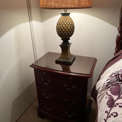 This item is available for PRESALE.  Please text photo to 760-668-0554 to purchase
Pennsylvania House Nightstand with Pullout table...