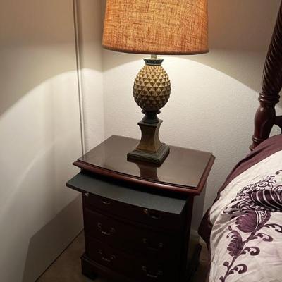 This item is available for PRESALE.  Please text photo to 760-668-0554 to purchase
Pennsylvania House Nightstand with Pullout table...