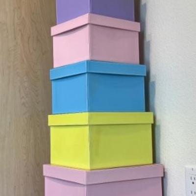This item is available for PRESALE.  Please text photo to 760-668-0554 to purchase.  We accept Zelle
Collection of 9 pastel boxes with...