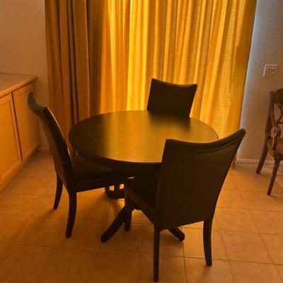 This item is available for PRESALE.  Please text photo to 760-668-0554 to purchase
Solid Wood Dining Table 43" circumference....