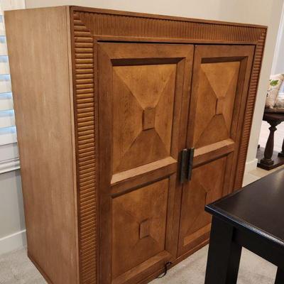 ***THIS ITEM ONLY AVAILABLE NOW FOR PRE-SALE 2 Piece Solid Wood Armoire By Century - nice quality $125***