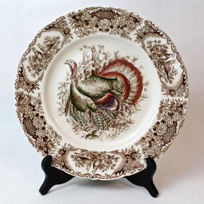 Turkey plate made by Johnson Bros., England