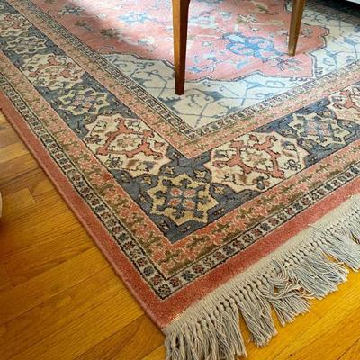 Karastan 100% wool rug, Bergama design, 69" x 109"