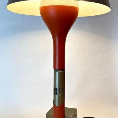 Mid-Century metal lamp with acrylic knob