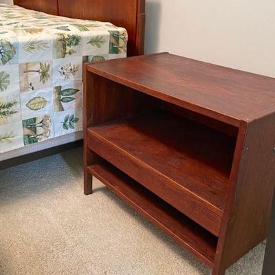 Headboard & nightstand to Danish Modern bedroom suite purchased from Macy's NYC in 1963