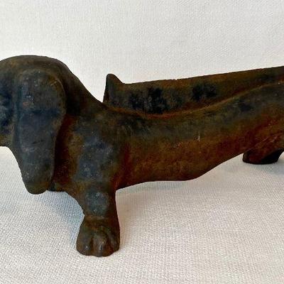 vintage Dachshund boot scrape