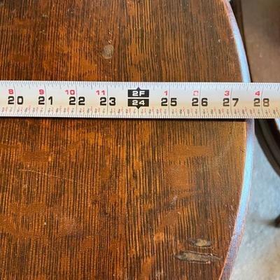 Claw foot table circumference 