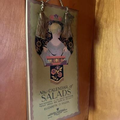 Antique Elizabeth O. Miller New Calendar of Salads