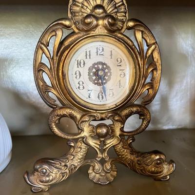 Vintage art deco and art nouveau clocks and figures throughout!