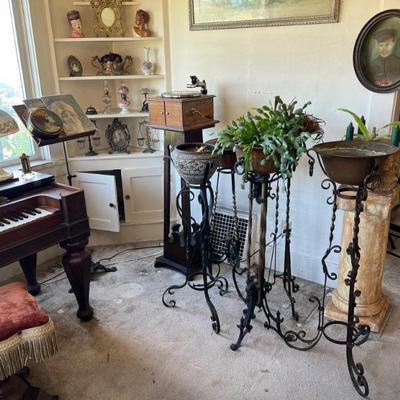 Vintage plant stands