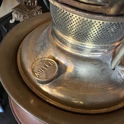 Antique Miller kerosene lamp