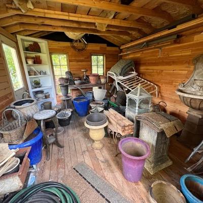 Garden potting shed treasures