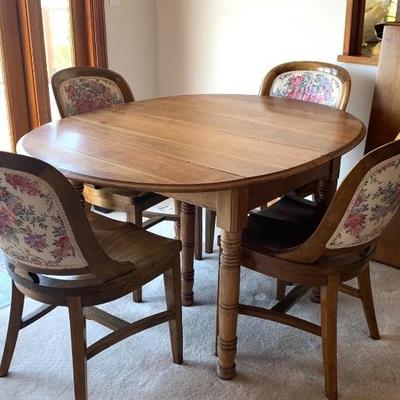 Antique Table & Chairs