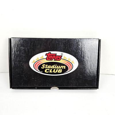 1991 Topps Stadium Club Charter Member Base set contains 50 cards, Keychain and Nolan Ryan Medallion