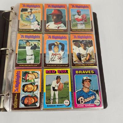 Hundreds of Topps 1975 Baseball Cards, Dozens are Signed