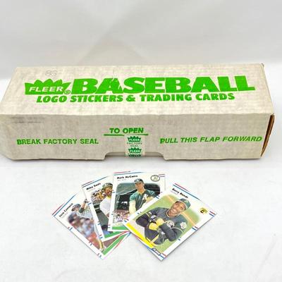 1988 Fleer Baseball 660 card set w/ rookie cards of Edgar Martinez, Tom Glavine and Mark Grace