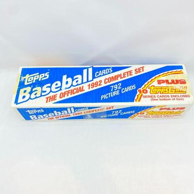  1992 Topps Baseball (792 card set). Toppsâ€™ 1992 set is anchored by Nolan Ryan, Ken Griffey, Jr. & More