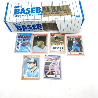 1985 Fleer Baseball 660 Card Set w/ Rookie Cards of Roger Clemens and Kirby Puckett.