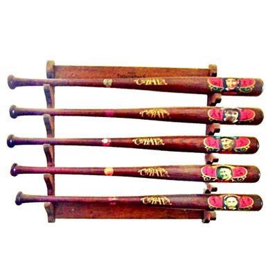 New in Box Commemorative Cooperstown Bat Collection w/ Stand- LE 173/1000, Babe Ruth, L. Gehrig, Ty Cobb, H. Wagner,