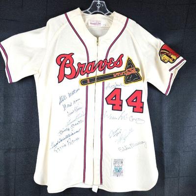 500 Home Run Club Signed Hank Aaron Jersey w/ LOA from Greg Manning Auctions