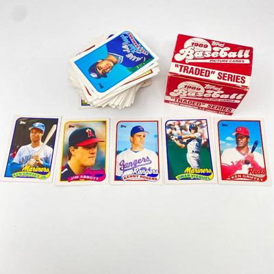 1989 Topps Traded Series Picture Card Set-Rookie Cards Include Ken Griffey Jr., Kenny Rogers, and Omar Vizquel