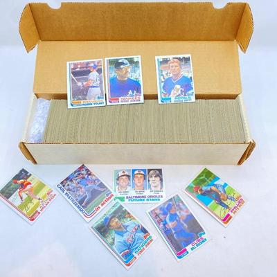 1982 Topps Baseball 792 Card Set- Rookie Card Cal Ripken Jr. - N. Ryan, M. Schmidt, G. Brett, R. Yount & More
