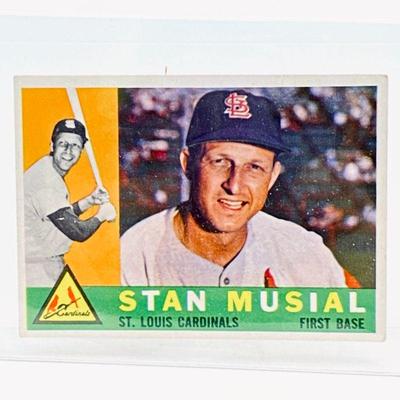  1960 Topps Stan Musial, card #250,