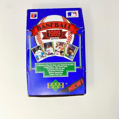 1989 Upper Deck Box â€“ Low Series w/ 36 Unopened Packs â€“ 15 Cards Per Pack.
