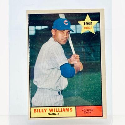  1961 Topps Billy Williams Rookie Card, card # 141