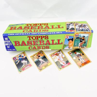 -1987 Topps Baseball 792 Card Set- Regular & Rookie Issue Cards-Bo Jackson, Barry Bonds, Will Clark