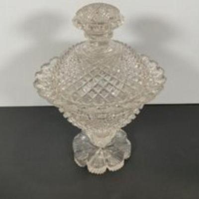 Early 19th Century Regency  Cut Glass Compote - Very Nice